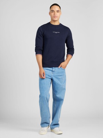 TOMMY HILFIGER Pullover in Blau