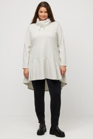 Sweat-shirt Ulla Popken en gris : devant