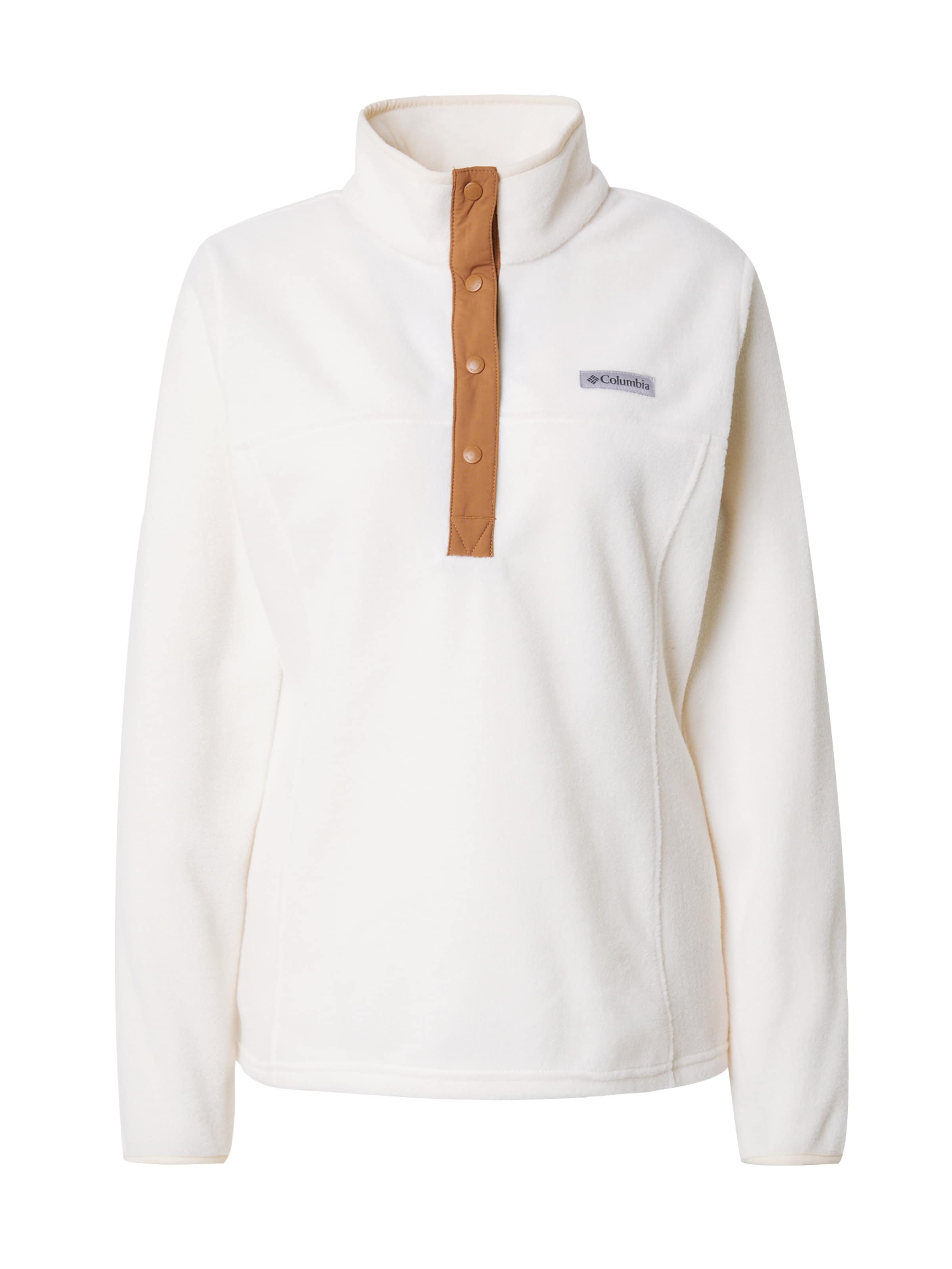 Pullover sportivo 'Benton Springs' di COLUMBIA in bianco: frontale