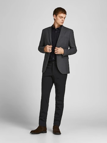 JACK & JONES Slim Fit Skjorte '12201905' i sort