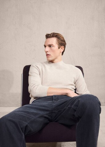 MANGO MAN Pullover 'Lotus' in Beige