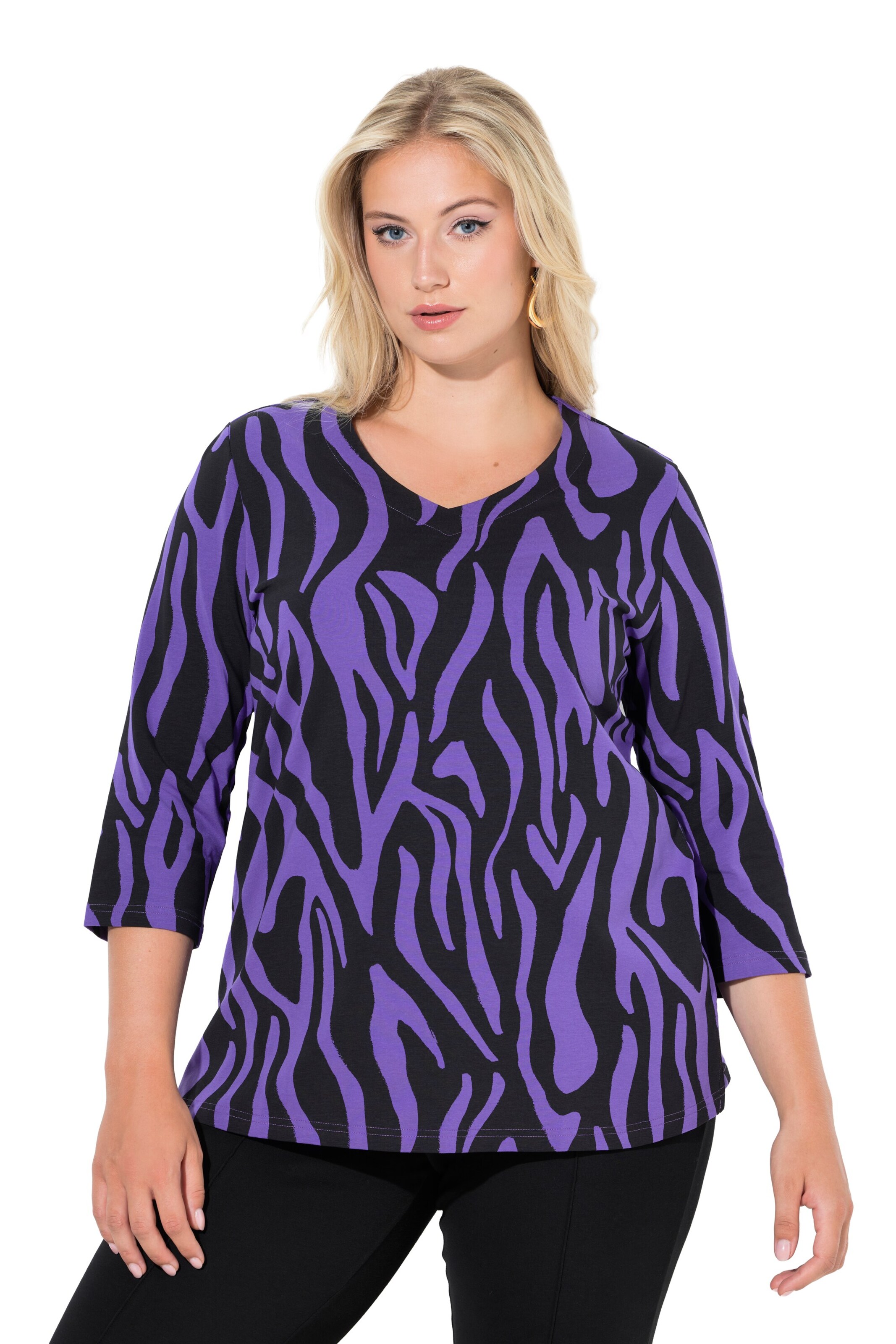 Ulla Popken Shirt in Purple: front
