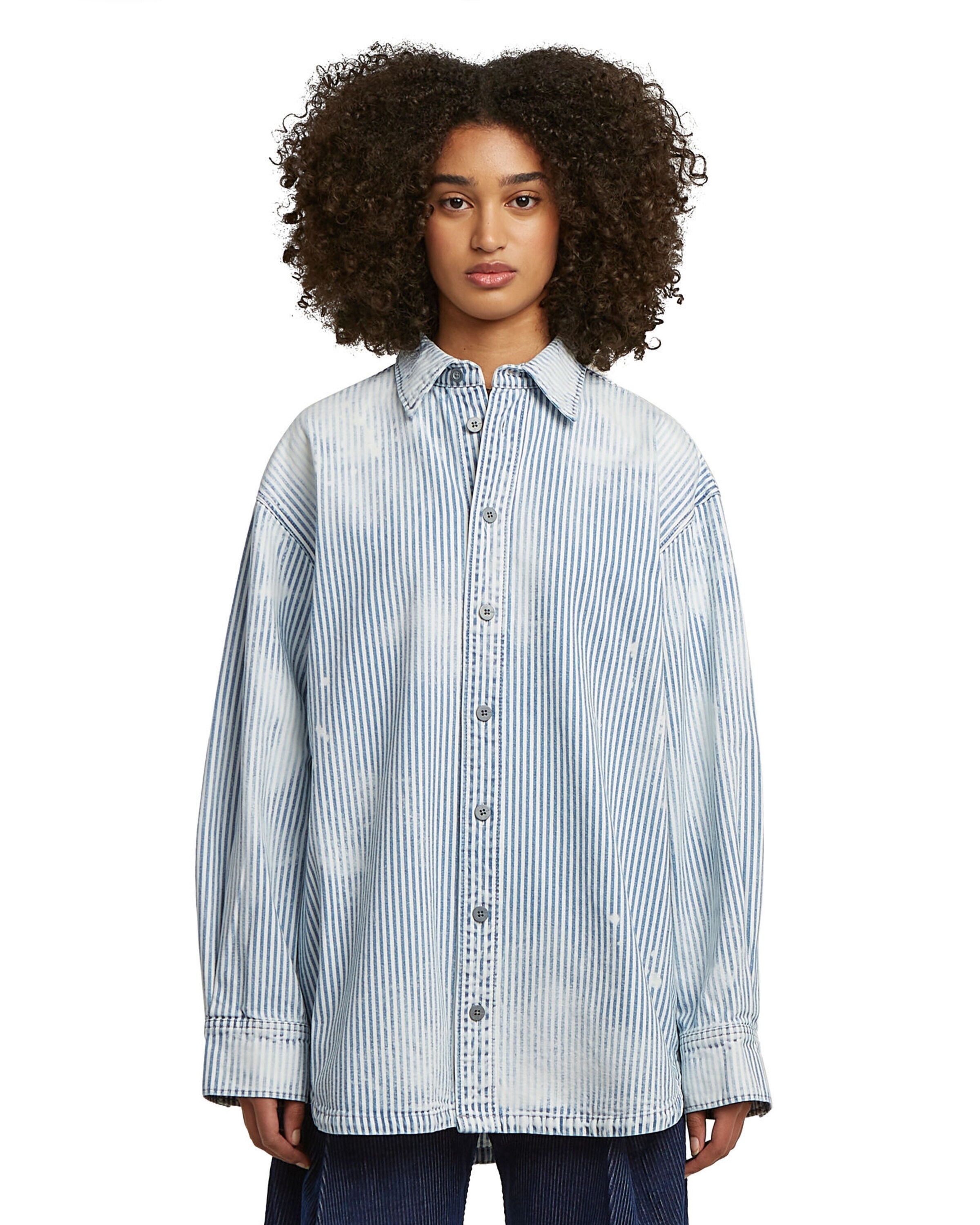 G-STAR Oversized Shirt in Blue: front