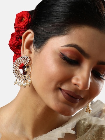 SOHI Ohrringe 'Sabina' in Gold: Vorderseite