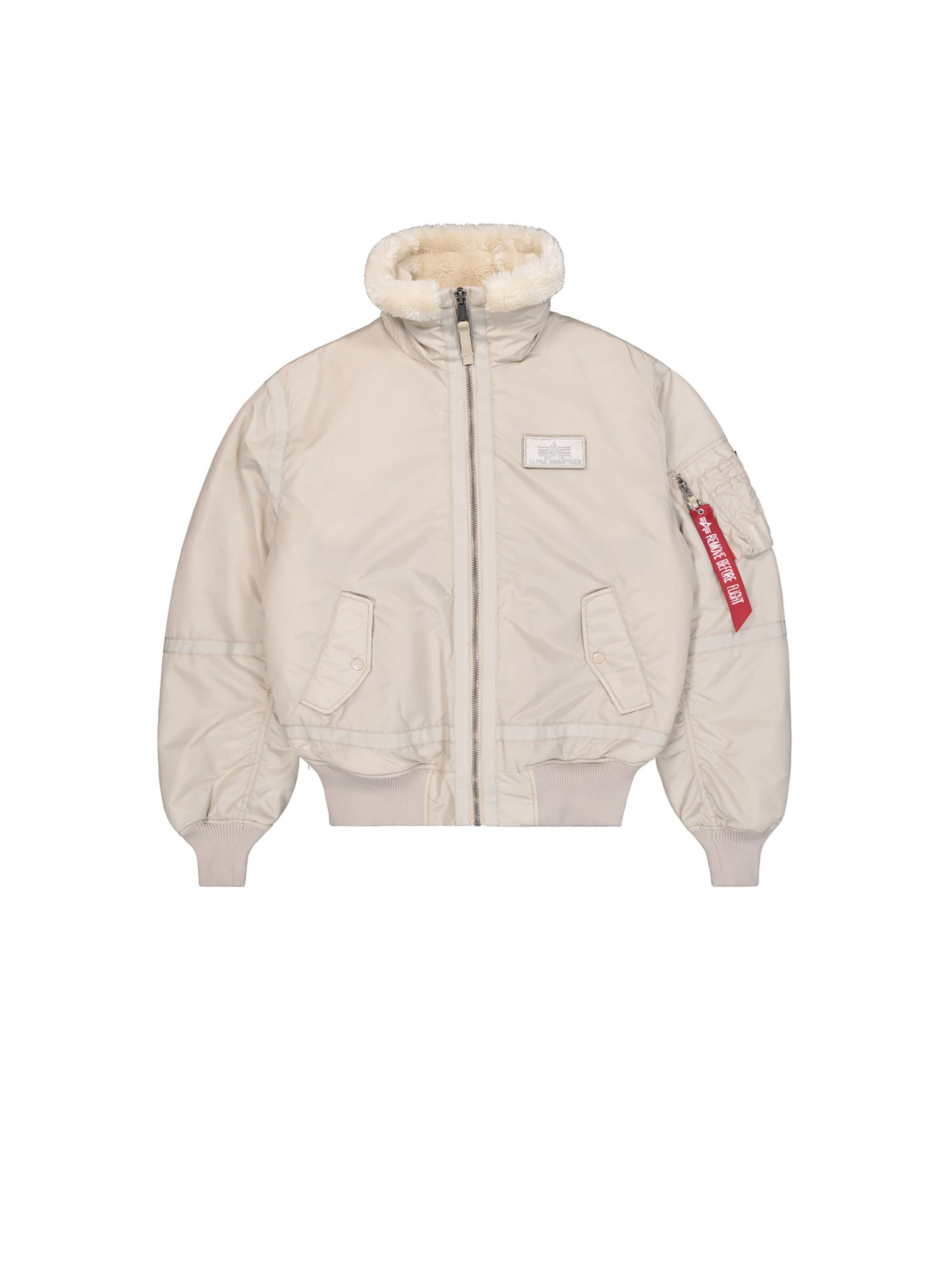 ALPHA INDUSTRIES Winter Jacket 'B15-3 TT' in Beige: front