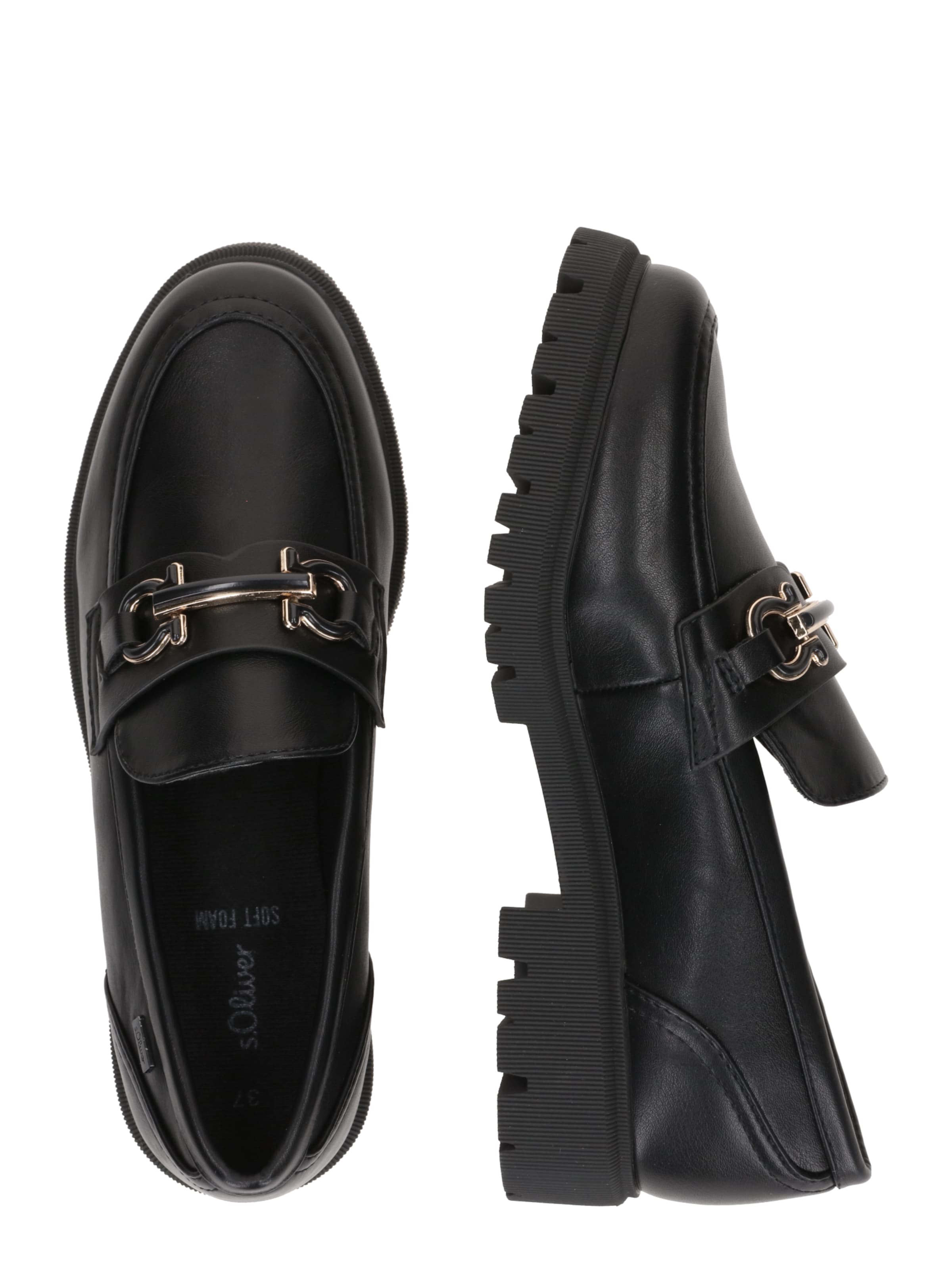 s.Oliver Slip-ons in Black