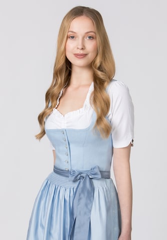 STOCKERPOINT Dirndl 'Chantal' in Blauw: voorkant