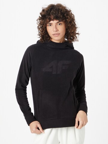 4F Sportief sweatshirt in Zwart: voorkant
