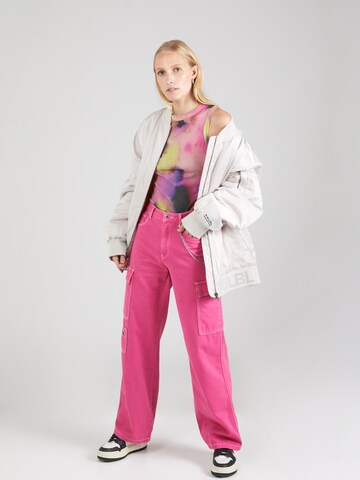 Tally Weijl Wide leg Cargo trousers 'GAY 32' in Pink