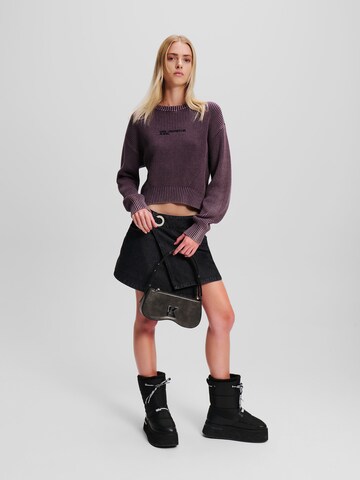 KARL LAGERFELD JEANS Μπλούζα φούτερ σε λιλά