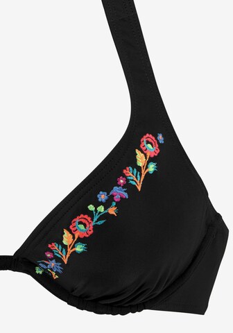 regular Bikini 'Flori' di BUFFALO in nero