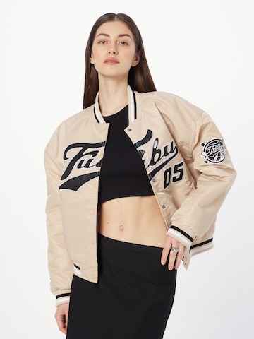 FUBU - Chaqueta de entretiempo en beige: frente