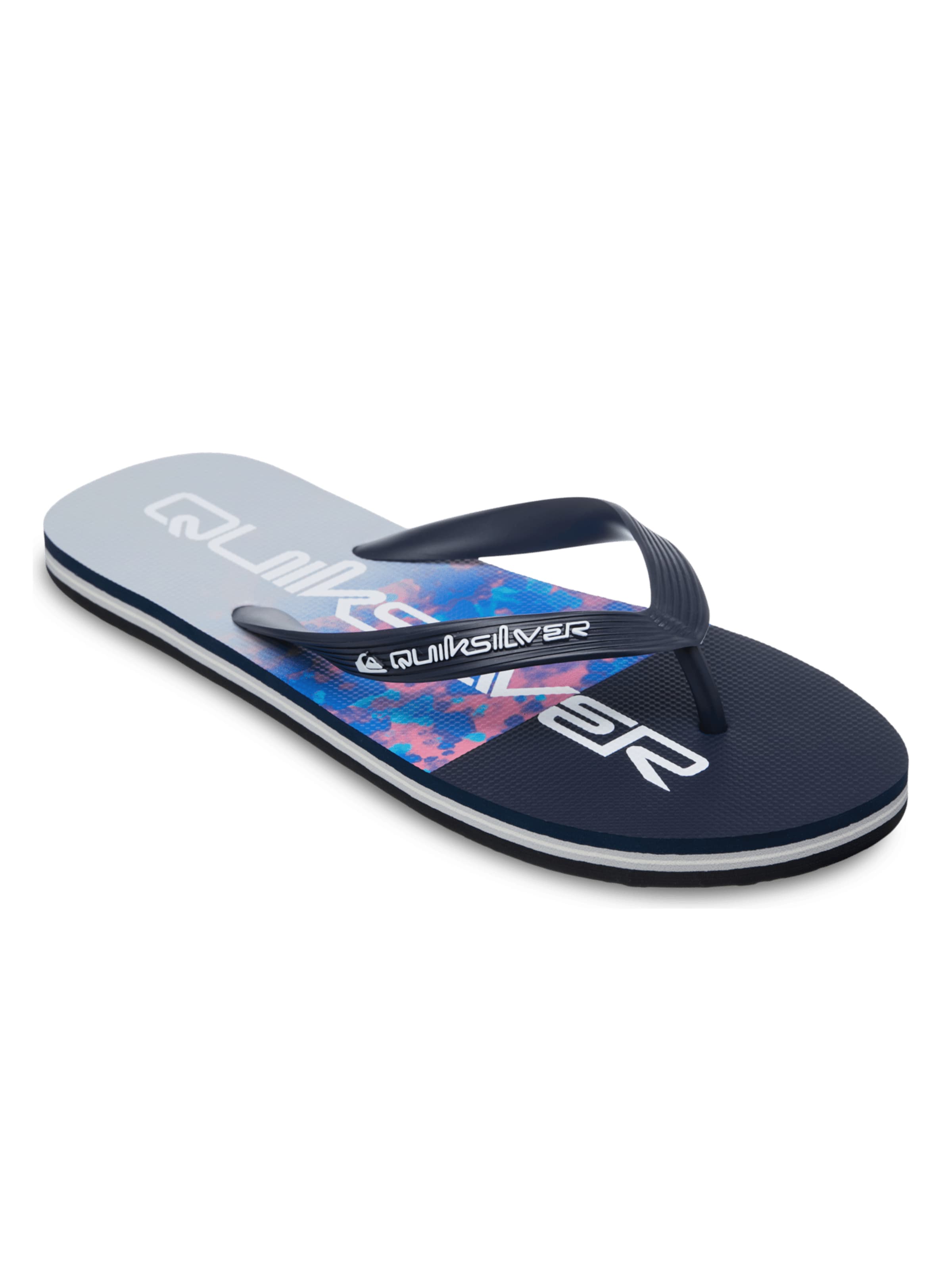 QUIKSILVER T-Bar Sandals 'Molokai' in Navy / White, Item view