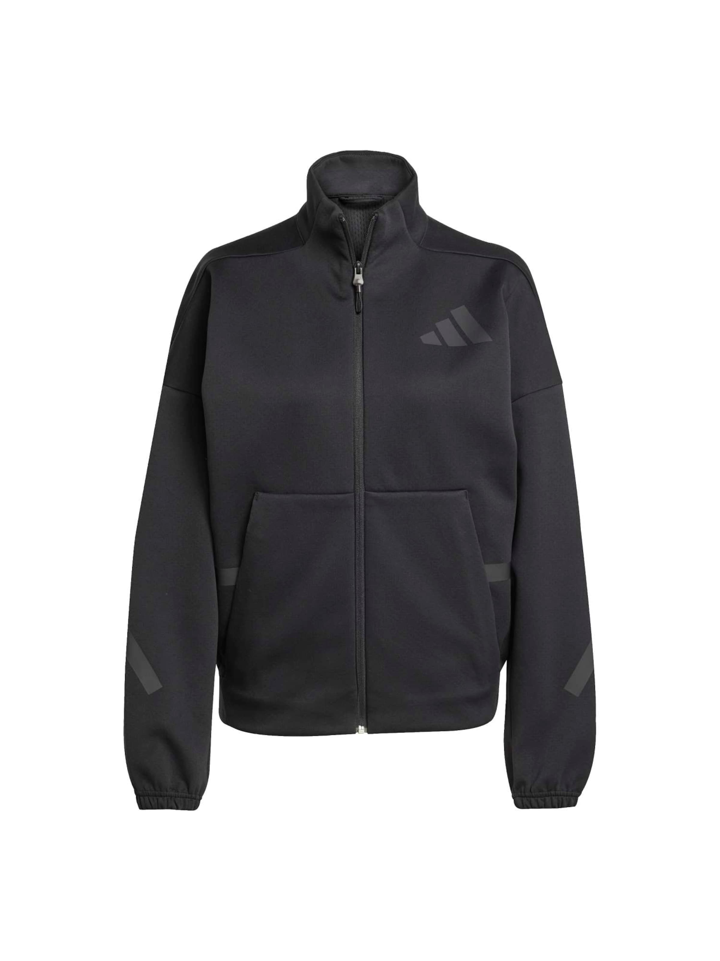 ADIDAS SPORTSWEAR Träningsjacka 'Z.N.E.' i svart: framsida