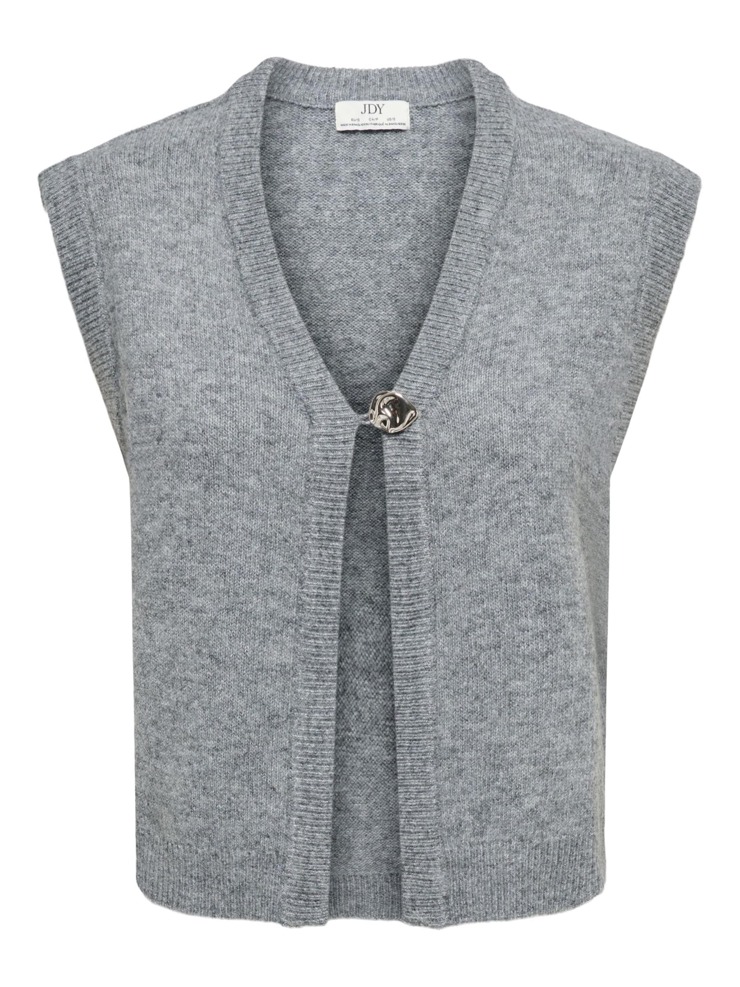 JDY - Chaleco de punto 'JDYSuper' en gris: frente