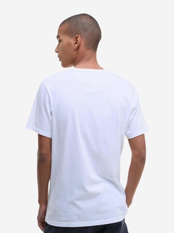 Maglietta 'TARTAN SPORTS TEE MTS0670' di Barbour in bianco