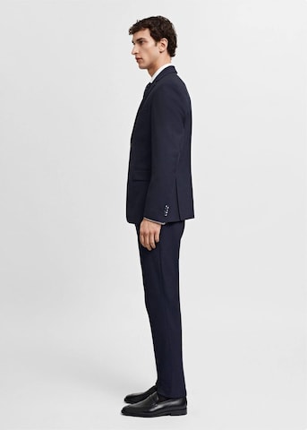 MANGO MAN Slim fit Suit Jacket 'Brasilia' in Blue