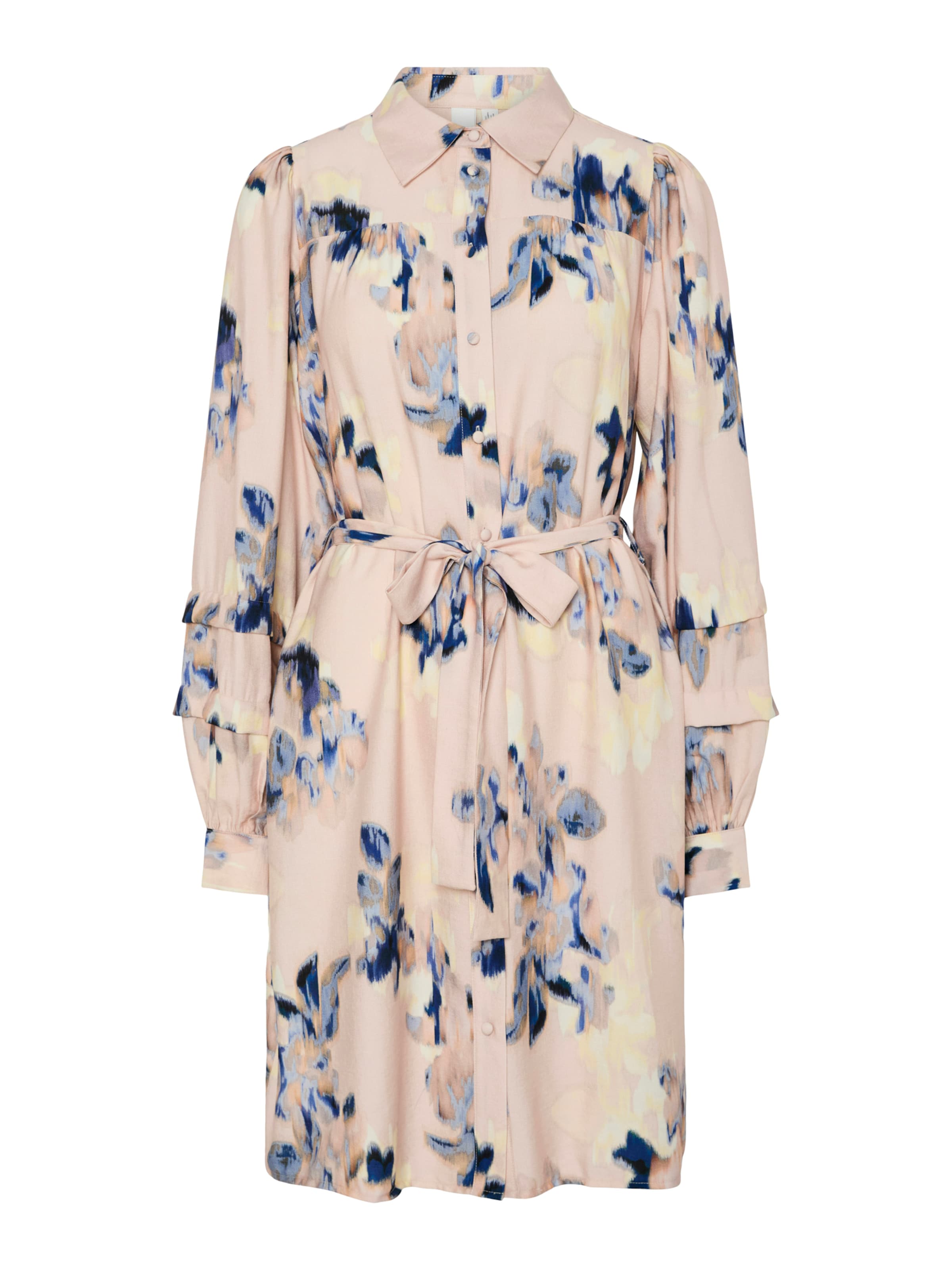 YAS Blusenkleid 'YASSERAKI' in indigo / rauchblau / rosa, Produktansicht