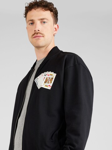 HUGO Суичъри с качулка 'Dinnabun' в черно