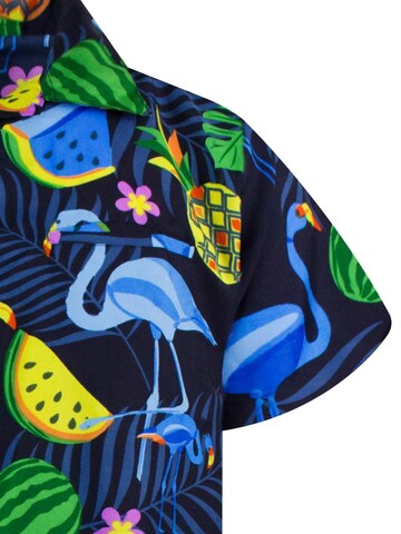 Maglietta 'Flamingo Melone' di King Kameha in blu