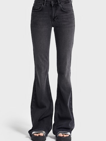 IT'S BASIC Flared Jeans 'Flare Mid Rise Jeans' in Grey