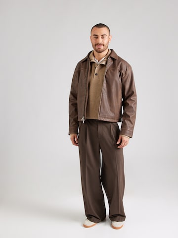 Jack & Jones Premium Pulover 'JPRBLURICHARD' | rjava barva