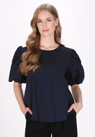 DreiMaster Klassik Blouse in Blue: front