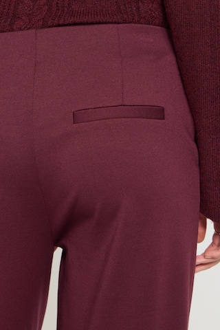 ICHI Wide leg Broek in Rood