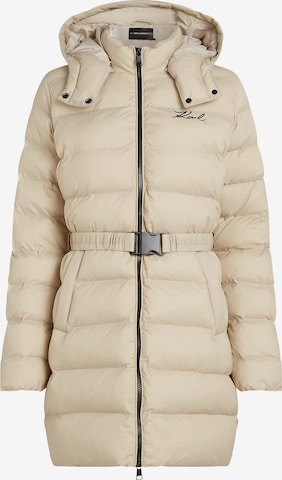 Veste d’hiver Karl Lagerfeld en beige : devant