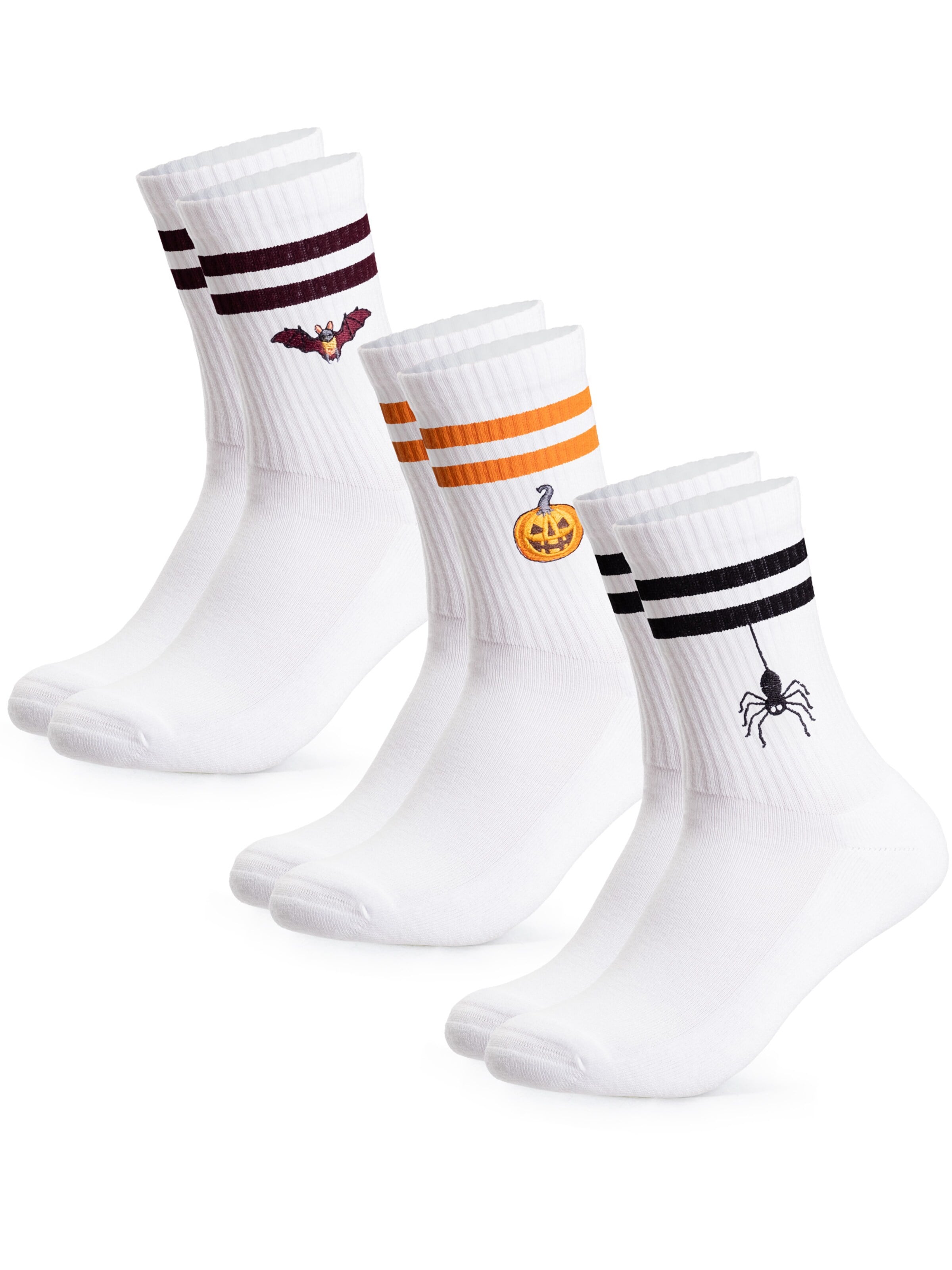 Occulto Athletic Socks 'Casper' in White: front