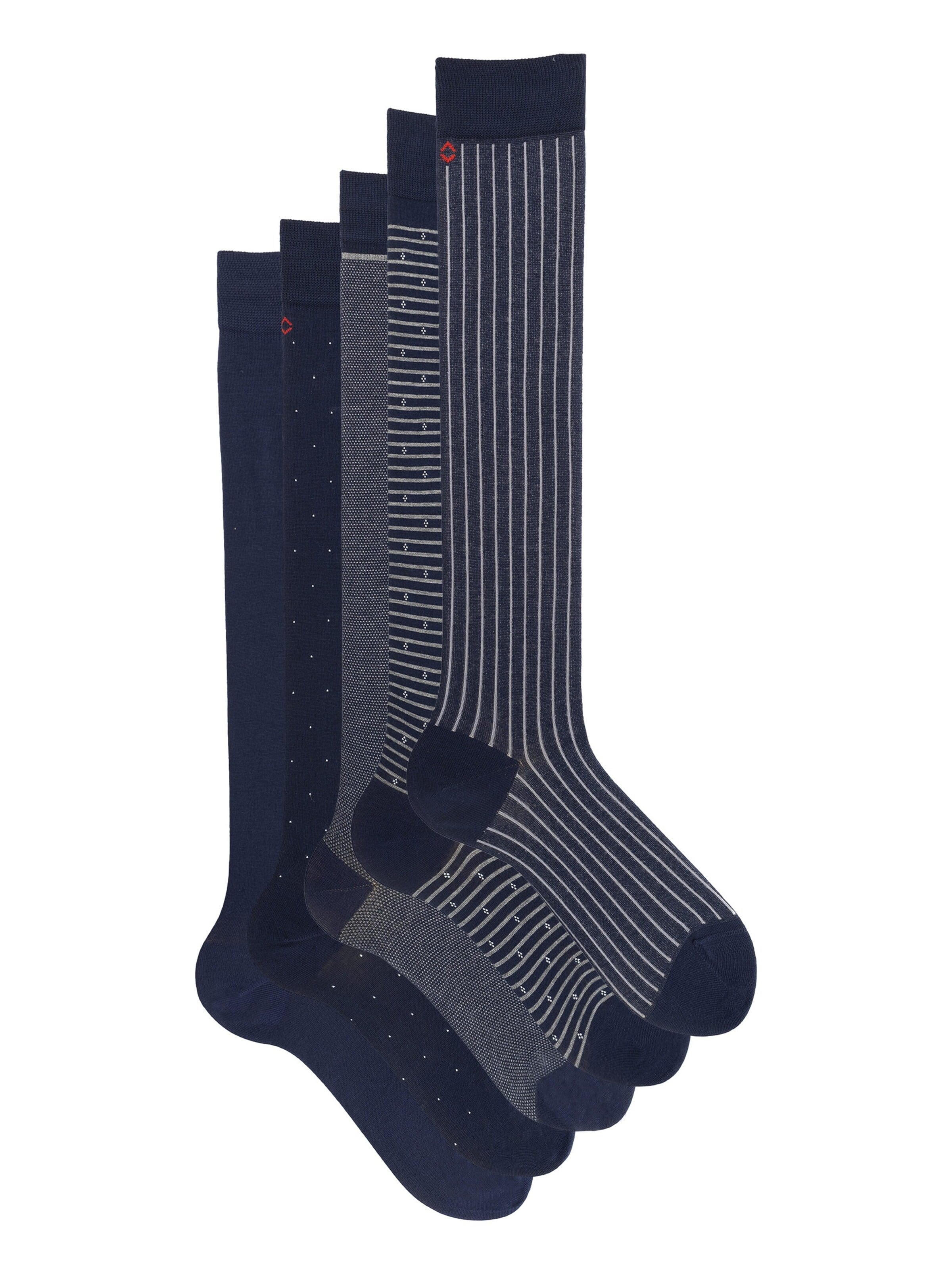 Ciocca Knee High Socks 'ELEGANT GIFT BOX' in Mixed colors: front