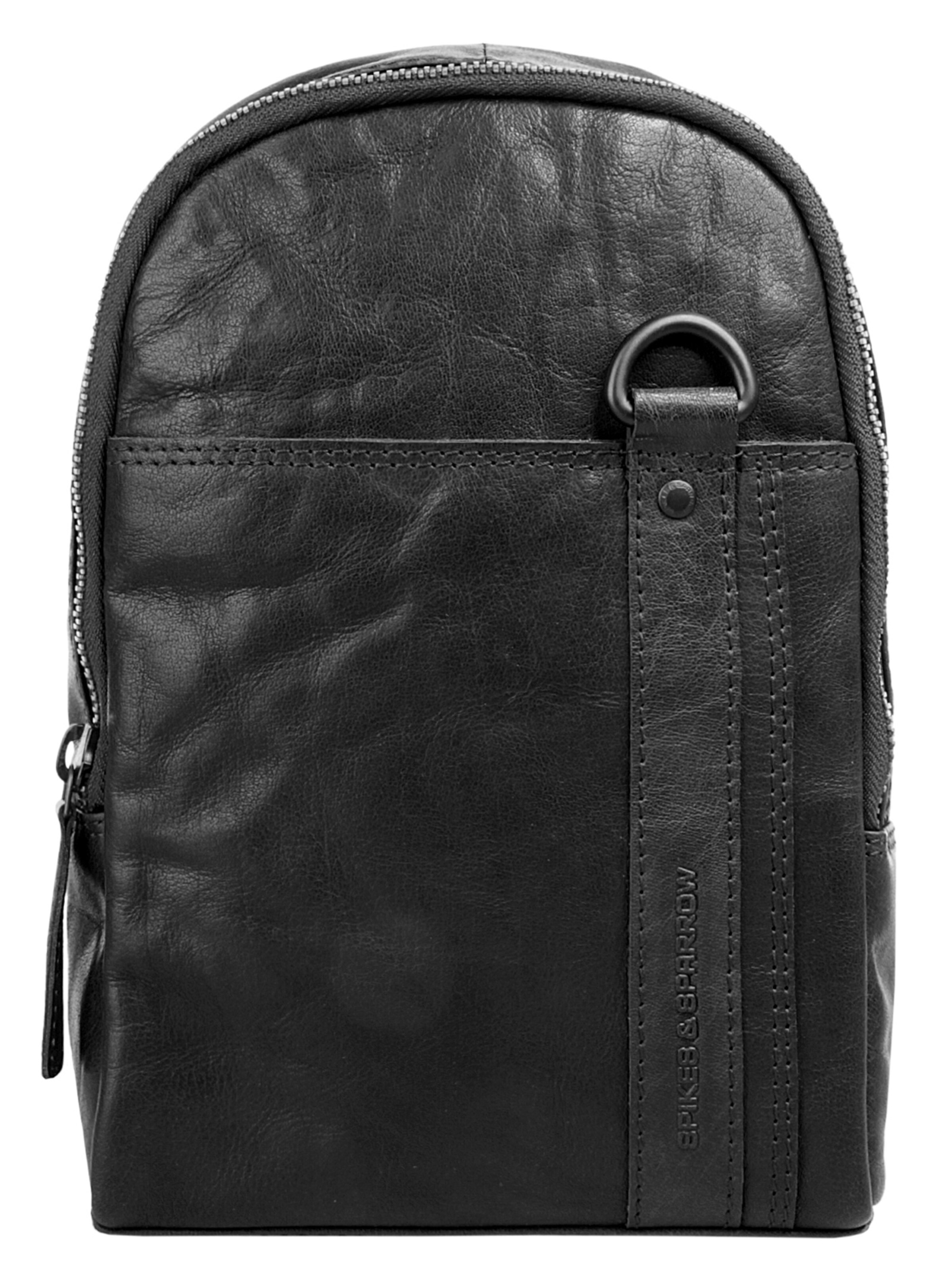 Spikes & Sparrow Crossbody Bag in Black: front
