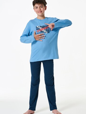 SCHIESSER Nachtkledij in Blauw: voorkant