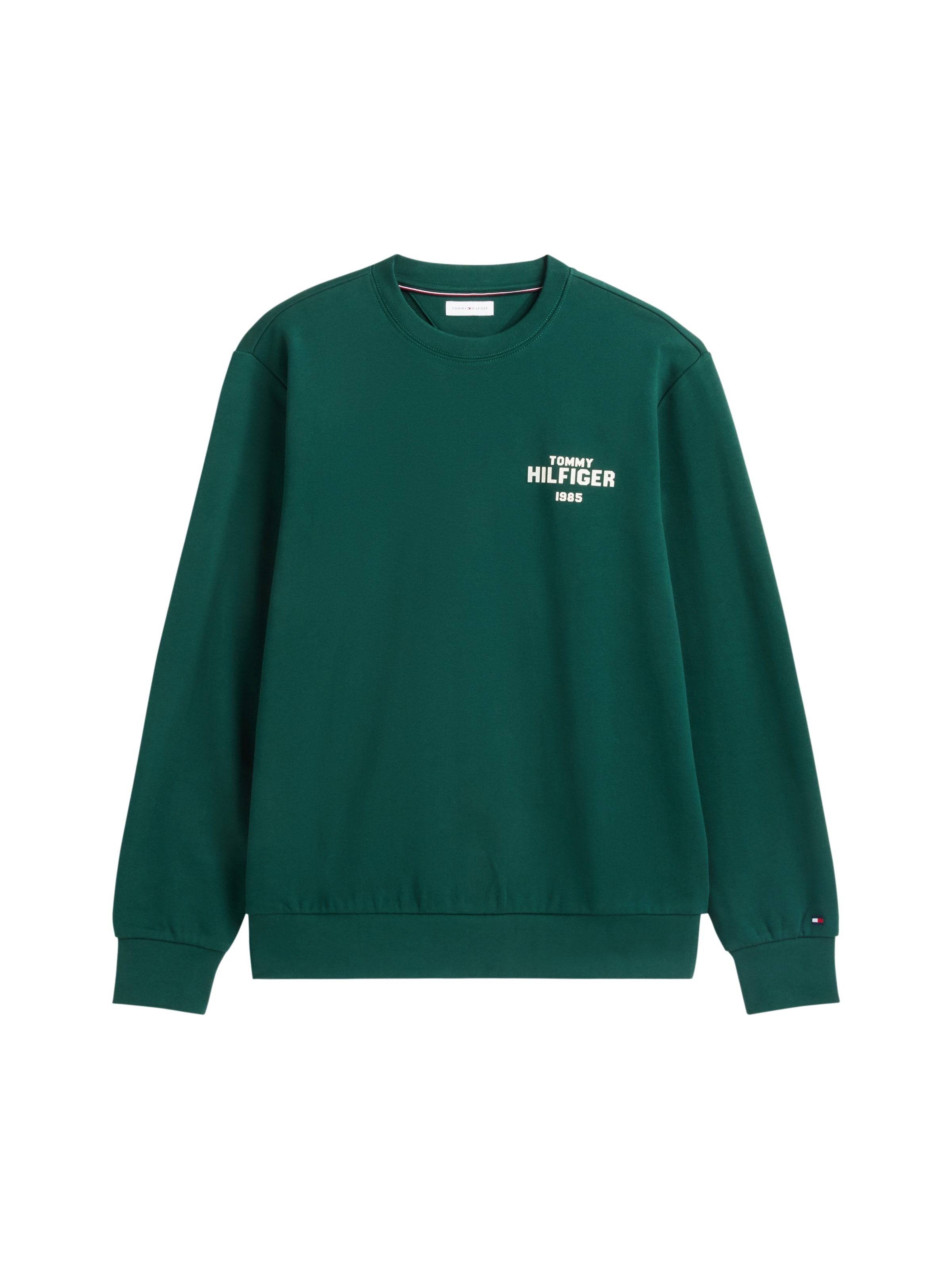 TOMMY HILFIGER Μπλούζα φούτερ '1985' σε πράσινο: μπροστά