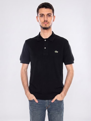 LACOSTE Koszulka 'Men's Polo Bouclé Classic Fit' w kolorze czarny: przód