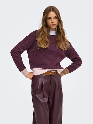Pull-over ONLY en violet : devant