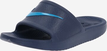 Claquettes / Tongs 'Kawa' Nike Sportswear en bleu : devant