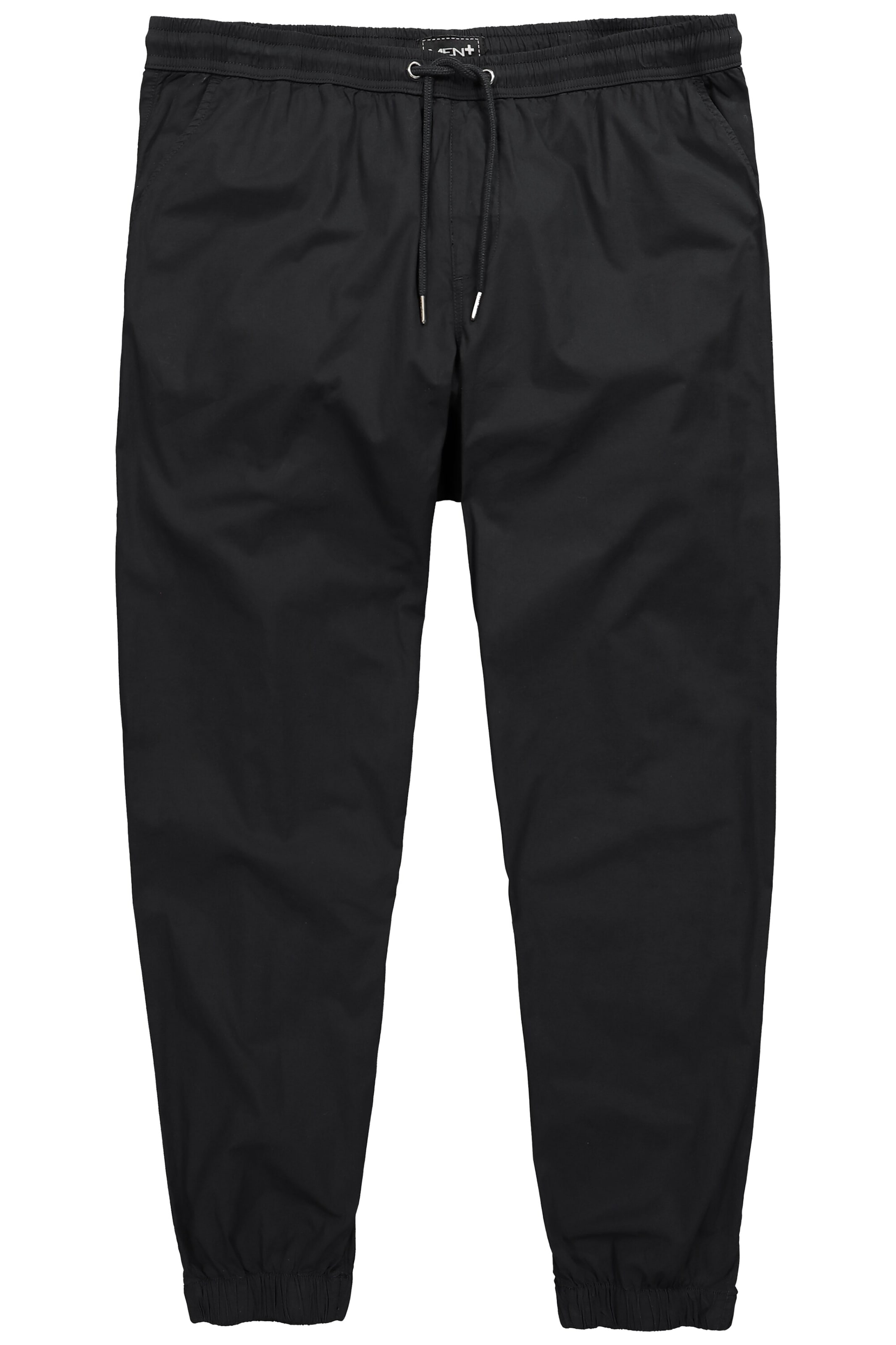 Men Plus Broek in Zwart: voorkant