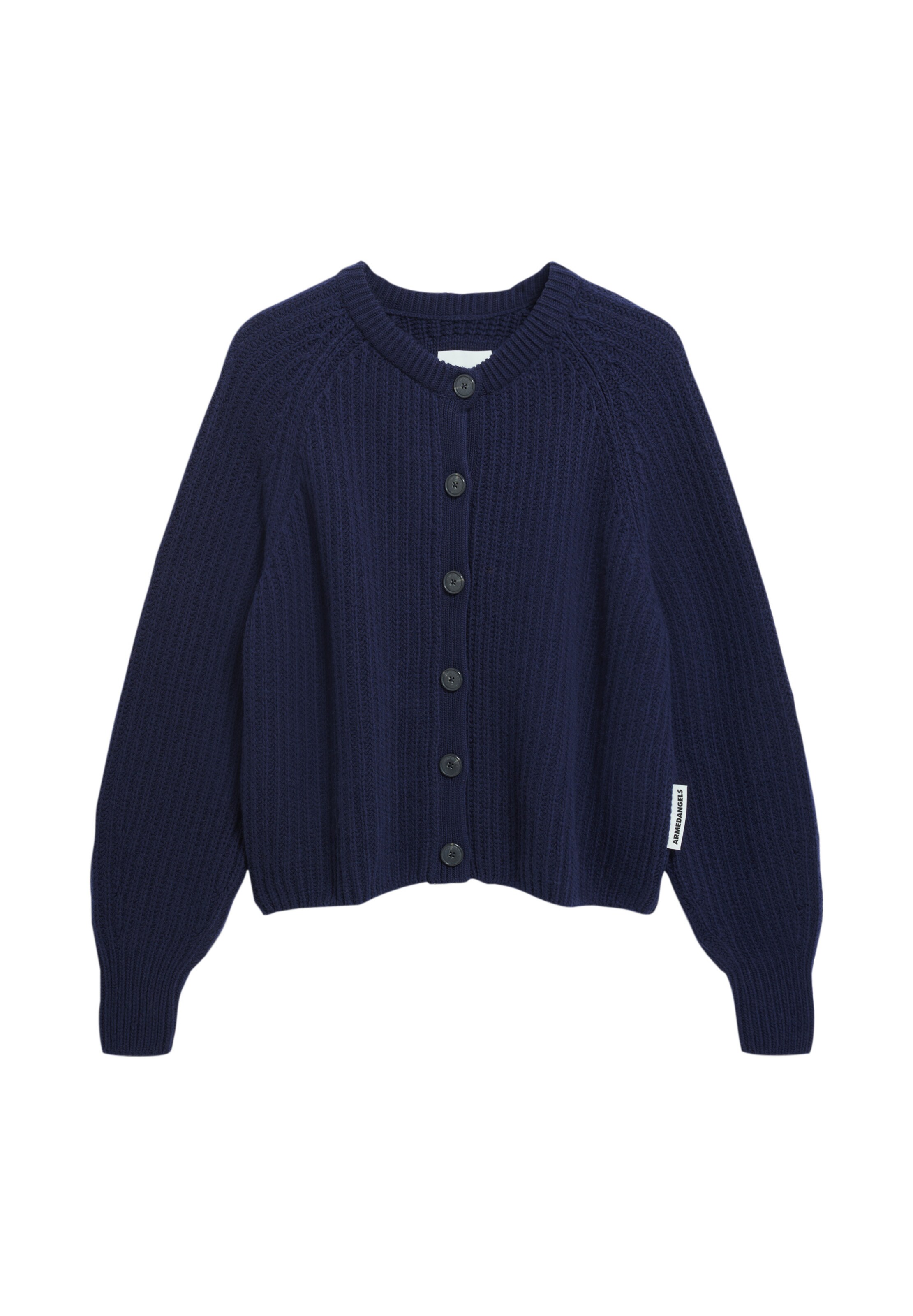 ARMEDANGELS Knit cardigan in Blue: front