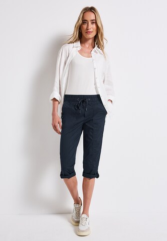 STREET ONE Slimfit Hose in Blau