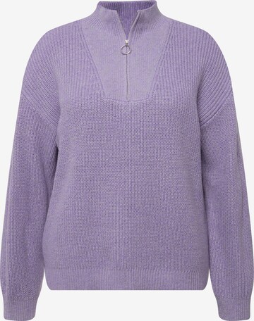 Pull-over Ulla Popken en violet : devant