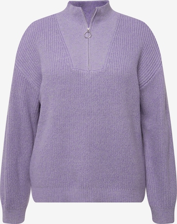 Pull-over Ulla Popken en violet : devant