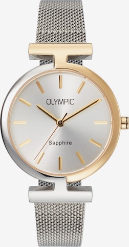 Montre à affichage analogique Olympic en argent : devant