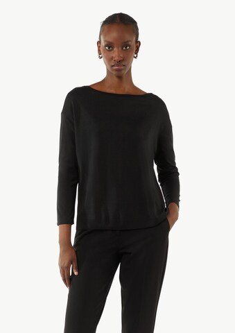 T-shirt COMMA en noir : devant