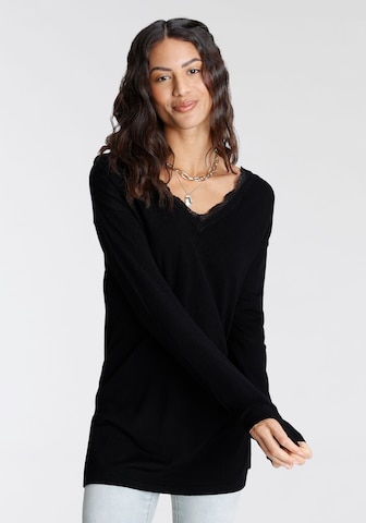 LAURA SCOTT Sweater in Black: front
