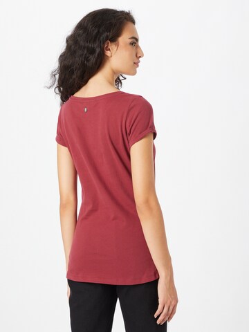Ragwear T-Shirt 'FLORAH' in Rot