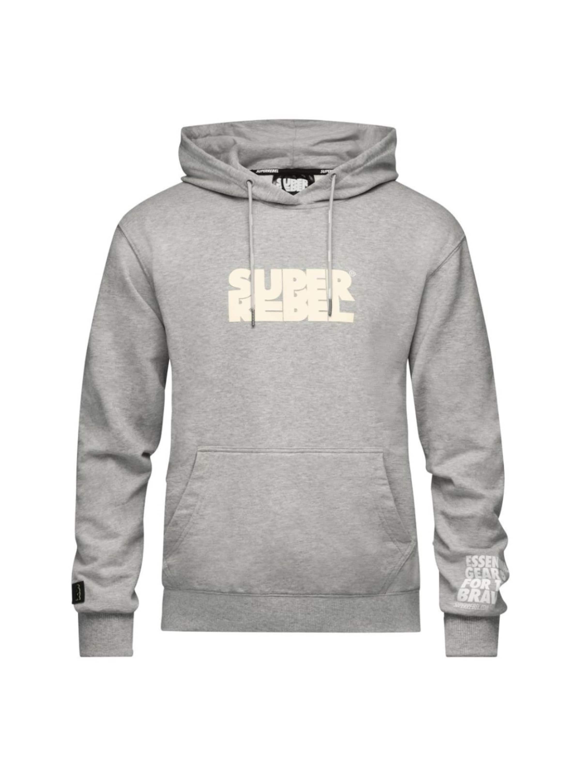 SUPERREBEL® GEAR Sweater 'MAVERICK_' in Grey: front