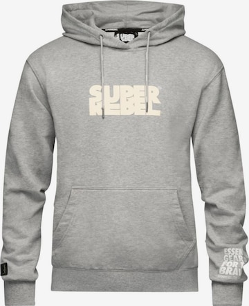 SUPERREBEL® GEAR - Jersey 'MAVERICK_' en gris: frente