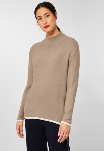 STREET ONE Sweater in Beige: front