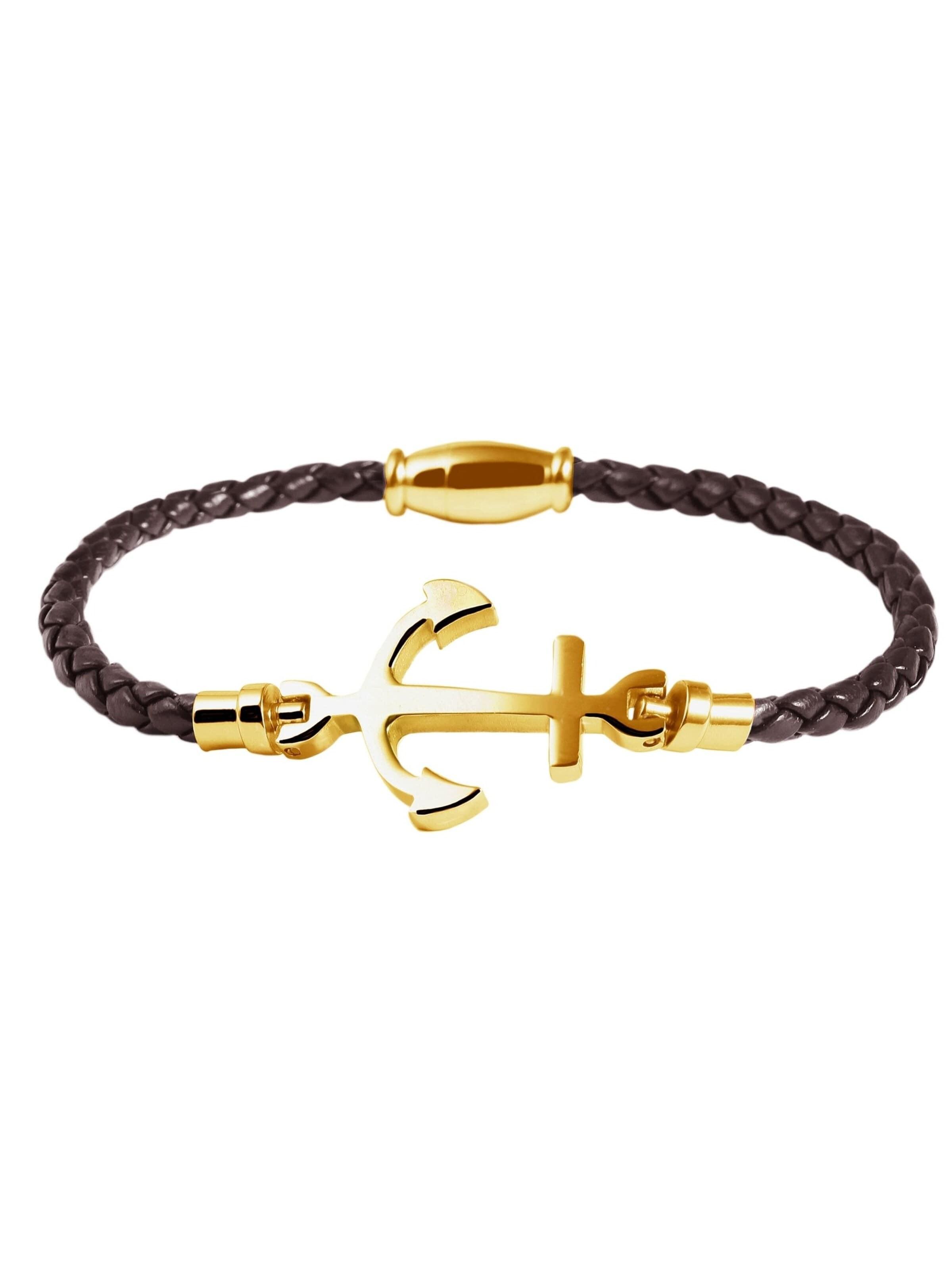 Akzent Armband 'Seina, langlebig'‌‌‌‌‌‌‌ in Braun: Vorderseite
